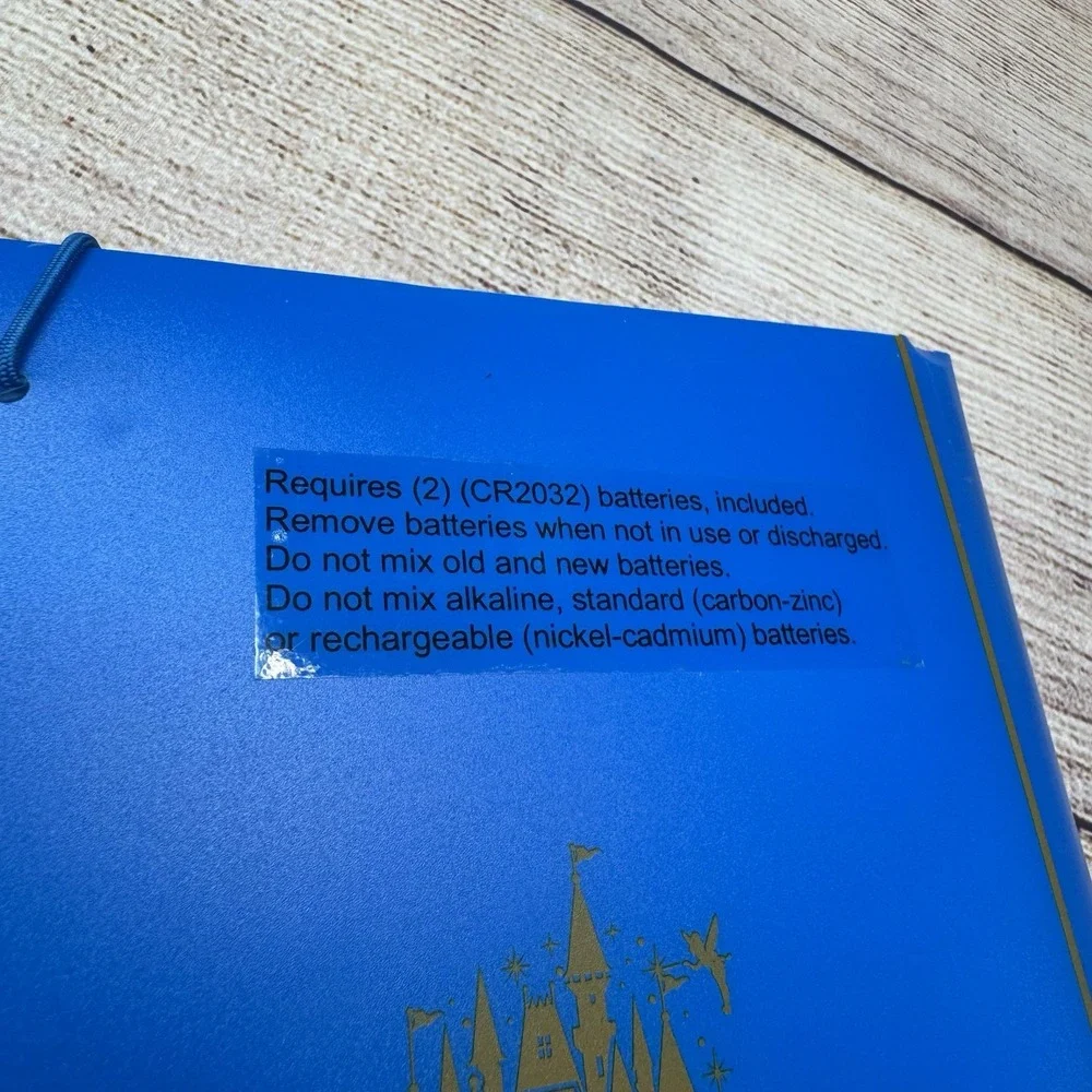 Disney World Parks Magic Kingdom Light-up Castle‎ And Tinkerbell Notebook